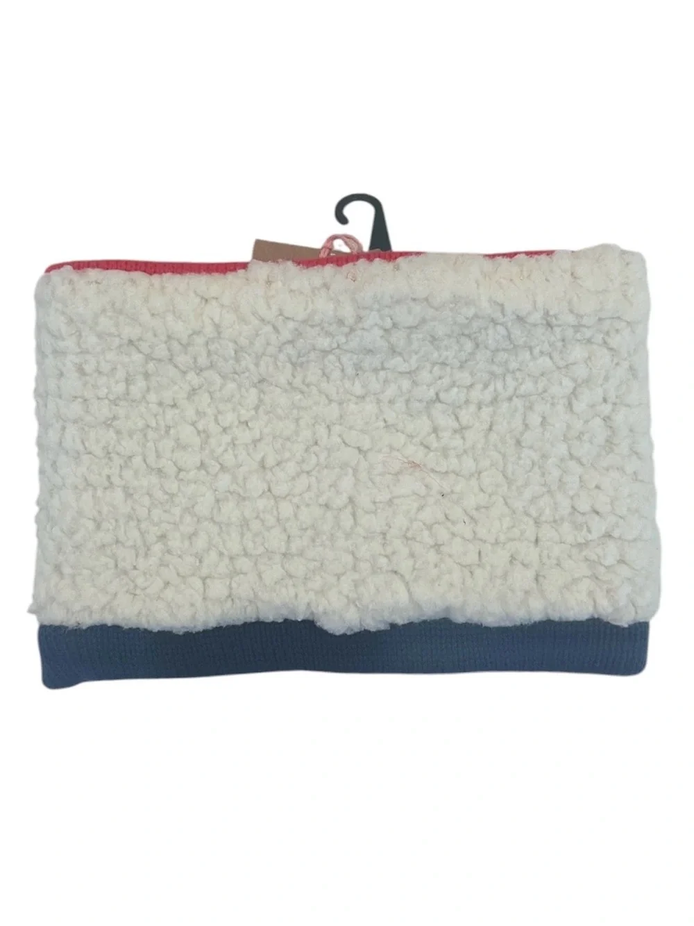 Mini Boden College Navy Fair Isle Snood Wool Winter Headband Red White Blue NEW